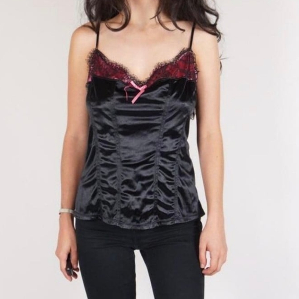 Y2k lace cami top